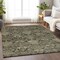 Homeroots 8' X 10' Charcoal And Beige Damask Washable Indoor Outdoor Area Rug 603380 - alternate 9