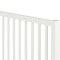 Homeroots White Slat Back Solid Wood Queen Bed Frame 523634 - alternate 9