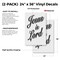 Signmission Jesus Is Lord, Vinyl Decals Only 24 Inch x 36 Inch, Vinyl Decal, 2PK DSB-2436-2PACK-Jesus Is Lord - alternate 2