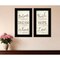 Homeroots Set Of Two Faith or Believe 2 Black Framed Print Wall Art, 2PK 406016 - alternate 6
