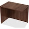 Lorell Desk Return Return, 24" D X 29-1/2" H, 35" W X 3mm PVC (Edge), Metal, Walnut LLR34400 - alternate 7