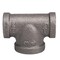 B & K 1/2 in. FIP X 1/2 in. D FIP 3/4 in. D FIP Black Malleable Iron Reducing Tee 310RT-121234 - alternate 6