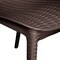 Leisuremod Kent Outdoor Dining Side Chair, Brown KC19BR - alternate 9