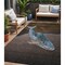Homeroots 5' X 8' Brown And Denim Blue Animal Print Washable Indoor Outdoor Area Rug 630958 - alternate 1