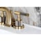Kingston Brass Widespread Bathroom Faucet with Knurled Handle and Brass Pop-Up, Antique Brass KS4943KNL - alternate 6