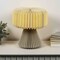 Jonathan Y Zelda 12.8" Modern Art Deco Paper Pleated Shade Accent LED Table Lamp, Natural JYL9107B - alternate 9