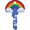 Lucky Line Rainbow Key Shapes Decorative House Key - KW1 B148K - alternate 8
