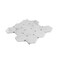 Apollo Tile White 11x12 Bianco Carrara, Bardiglio Marble Polished Floor and Wall Mosaic Tile 4.73 sqft/case, 5PK APLDC88G35A - alternate 8