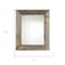 Homeroots 4" x 6" Gray Solid Wood Tabletop Picture Frame 380363 - alternate 5