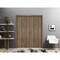 Sartodoors Modern Double Pocket Doors, Planum 0010 Walnut, Kit Trims Rail Hardware, Solid Wood Interior Bedroo PLANUM0010DP-WLN-5696 - alternate 6