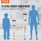 Vevor Underarm Crutches 13-Level Height Adjustable Under Arm Walking Crutches, 2PK FBL570323 - alternate 8