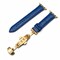 Elegani Alligator-Embossed Leather Watch Replacement Band Compatible with Apple Watch 41mm, Blue LAT2-BLU-41mm - alternate 1