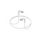 Monoprice Cat6A Ethernet Patch Cable - Bendable, UTP, 28AWG, 2ft, White 48483 - alternate 3