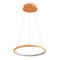 Jonathan Y Brice 15.75" Modern Contemporary Metal Round Dimmable Integrated LED Pendant, Orange JYL7202G - alternate 12