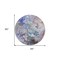 Homeroots 8' Beige Blue And Taupe Round Abstract Washable Indoor Outdoor Area Rug 577952 - alternate 7