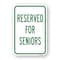Signmission Reserved For Seniors, Heavy-Gauge Aluminum Rust Proof Parking Sign, 18" x 24", A-1824-24790 A-1824-24790 - alternate 1