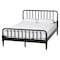 Baxton Studio Braith Farmhouse Black Spindle Wood Queen Size 4-Piece Bedroom Set 258-14204-14248-14246-14208-ZORO - alternate 10