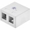Monoprice Surface Mount Box, 2P, White 7089 - alternate 1