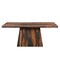 Homeroots 75" Brown Solid Wood Pedestal Base Dining Table 565232 - alternate 1
