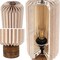 Jonathan Y Banks 15.75" Modern Minimalist Paper Pleated Column Accent LED Table Lamp, Natural JYL9105B - alternate 9
