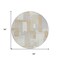 Homeroots 8' Ivory Beige And Gray Round Geometric Washable Indoor Outdoor Area Rug 613219 - alternate 9
