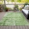 Homeroots 5' X 8' Green And Ivory Abstract Washable Indoor Outdoor Area Rug 602702 - alternate 9