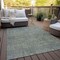 Homeroots 3' X 5' Fern Green And Gray Southwestern Washable Indoor Outdoor Area Rug 587044 - alternate 9