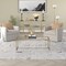 Homeroots 47" Gold Glass And Steel Coffee Table 520956 - alternate 9