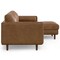 Homeroots 102" Brown Leather Sofa 641037 - alternate 7