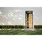 Vdomdoors Aluminum Door Cynex 6116 Black Entry Steel Metal Modern Painted W36xH80+16 Right Inswing CYNEX6116EXD-OAK-W36xH80+16-RH-I - alternate 6