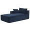 Homeroots 72" Dark Blue Fabric Modular Sleeper Sofa 568306 - alternate 19