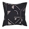 Homeroots 24" Beige and Black Geometric Cotton Blend Throw Pillow With Embroidery 549421 - alternate 8
