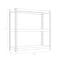 Space Solutions 1000 Riveted Steel Shelving 3-Shelf Unit, 12D x 30W x 30H, Black 22539 - alternate 13