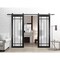 Sartodoors Sturdy Double Barn Door Planum 2112 Black Solid Core Modern Interior PLANUM2112DB-BLK-36 x 80 (2* 18x80) - alternate 6
