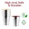 Smarty Had A Party 5 oz. Shiny Metallic Aluminum Silver Round Plastic Kiddush Cups (300 Cups), 300PK 2688-CASE - alternate 10