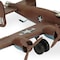 Homeroots 3" Brown and Silver Metal Hand Painted 1941 "B-24" Liberator Model Airplane 489470 - alternate 7