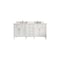 James Martin Vanities Brittany 72'' D Vanity, Bright White Vanity w/ Ethereal Noctis Silestone Top w/ Wireless Charger 655-V72-BW-FENC - alternate 1