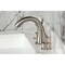 Kingston Brass Widespread Bathroom Faucet with Knurled Handle and Brass Pop-Up, Brushed Nickel KS2968KNL - alternate 6