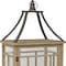 Homeroots Set of Two Brown And Black Distressed Geometric Wood And Metal Tabletop Lantern Candle Holders, 2PK 517619 - alternate 4