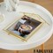 Fabulaxe 11x8" Vertical Decorative Gold Metal Floating Easel Back Picture Frame QI004844.L - alternate 7