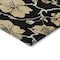 Homeroots 5' X 8' Black And Gold Floral Washable Indoor Outdoor Area Rug 599995 - alternate 8