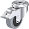 Blickle Kingpin Swivel Cstr, Solid Rbr, 3-1/8", Brk LER-POEV 80KF-FI-SG - alternate 1