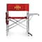 Picnic Time Family Of Brands NCAA Iowa State Cyclones Sports Chair with Side Table - Beach Chair - Camp Chair for Adults, Red 809-00-100-234-0 - alternate 1