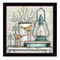 Homeroots Lantern on Books 1 Black Framed Print Wall Art 405311 - alternate 1