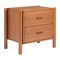 Homeroots 22" Brown Solid Wood Pedestal End Table With Two Drawers 668519 - alternate 9