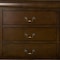 Homeroots 60" Brown Solid Wood Six Drawer Double Dresser 524135 - alternate 5