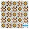 Homeroots 12" X 12" Snowflake and Diamond Peel and Stick Removable Tiles 556446 - alternate 1