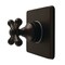 Kingston Brass Single-Handle Six-Way Diverter Valve with Square Trim Kit, Oil Rubbed Bronze KS4045AX - alternate 1