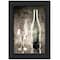 Homeroots Moody Gray Wine Glass Still Life 2 Black Framed Print Wall Art 404648 - alternate 1