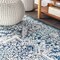 Jonathan Y Modern Persian Vintage Medallion Navy/Light Gray 8 ft Round Area Rug MDP100B-8R - alternate 8